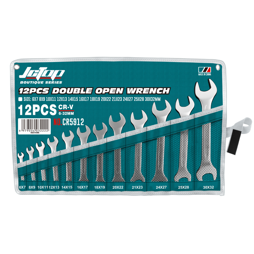 12pcs DOUBLE OPEN WRENCH