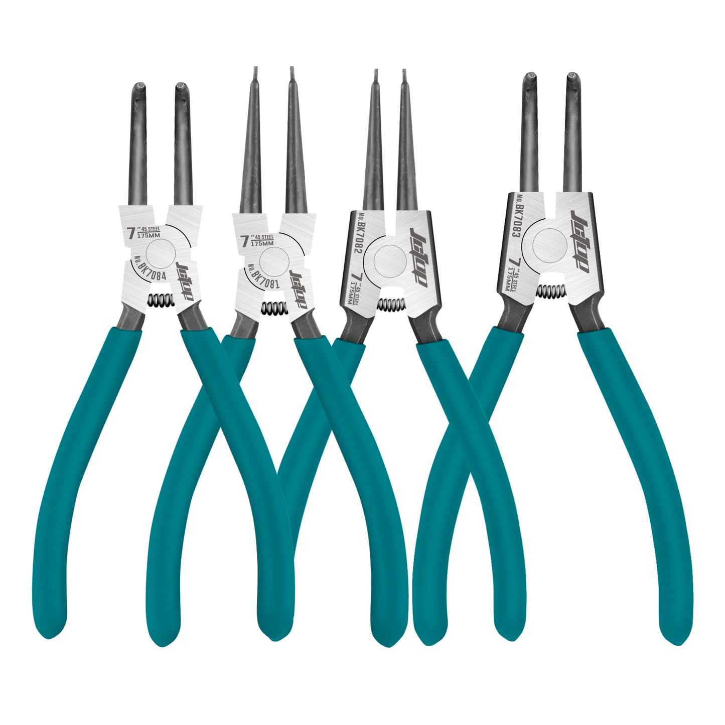 4PCS SNAP RING PLIERS SET 7"175MM