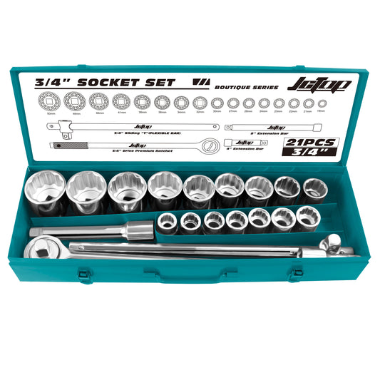 21PCs 3/4" SOCKET SET