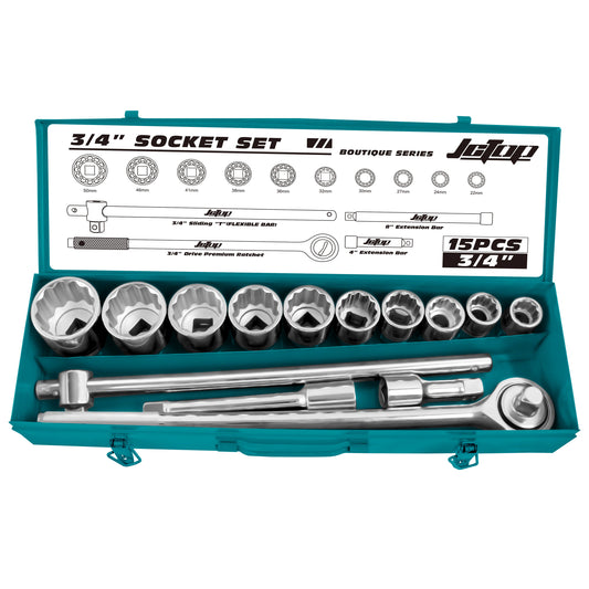 15PCs 3/4" SOCKET SET