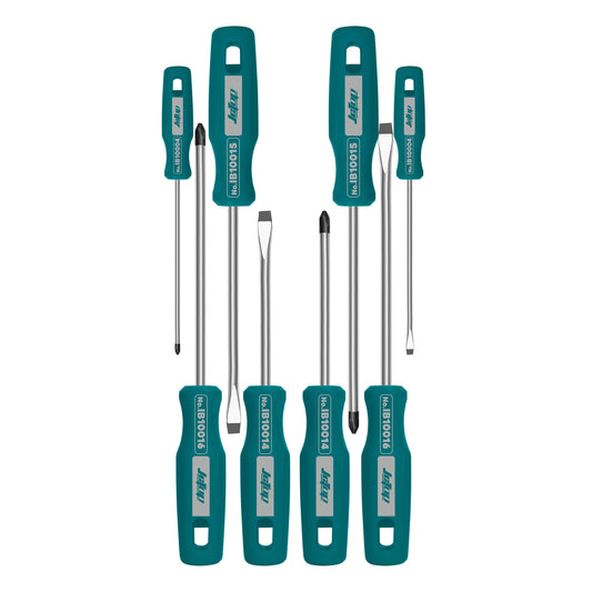 8pcs Screwdriver Set (4"x3mm, 4"x5mm, 5"x5mm, 6"x6mm)