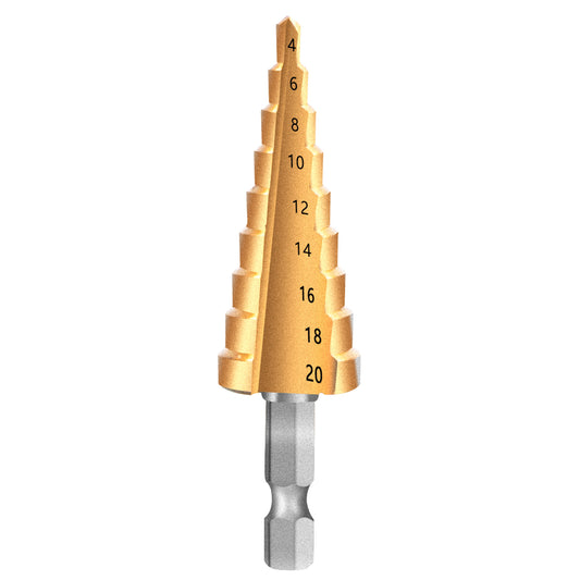 HSS Step Drill Bit 4-20mm