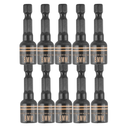 10pcs Magnetic Socket Set 8mm x 45mm